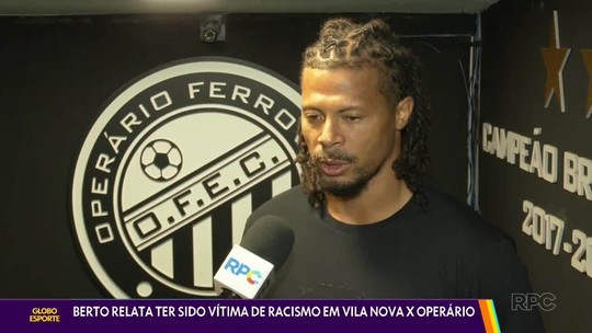 Berto se posiciona sobre caso de injúria racial; assista - Programa: Globo Esporte PR 