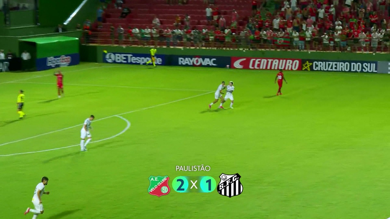 Santos perde para o Velo Clube e amarga segunda derrota seguida