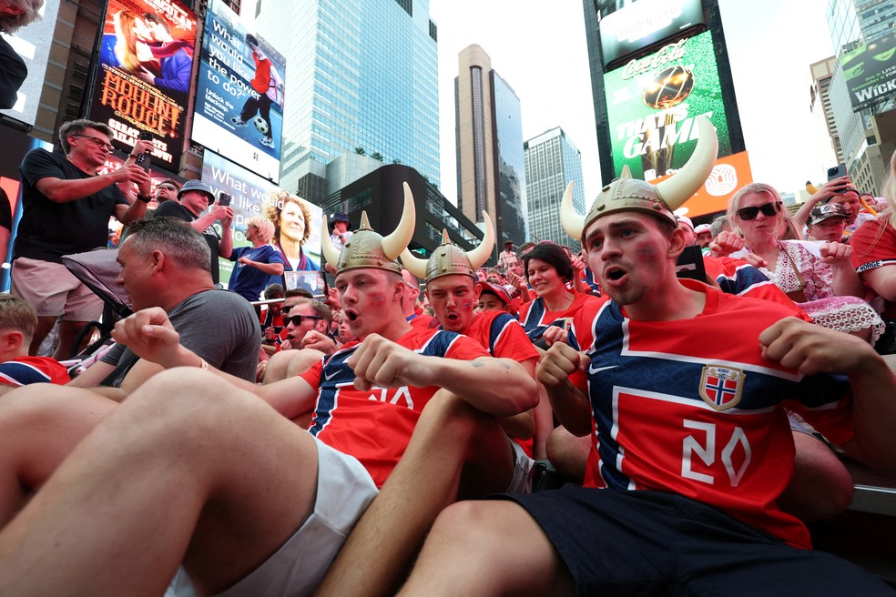 Torcida da Noruega em Nova York