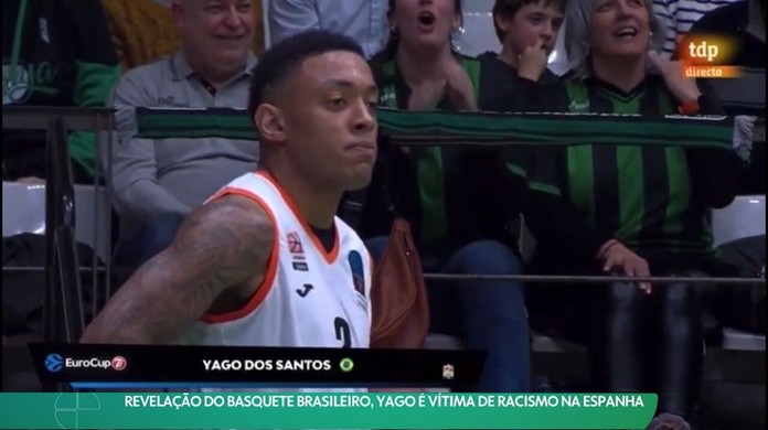 A Gazeta  Yago Mateus é alvo de racismo em jogo de basquete na