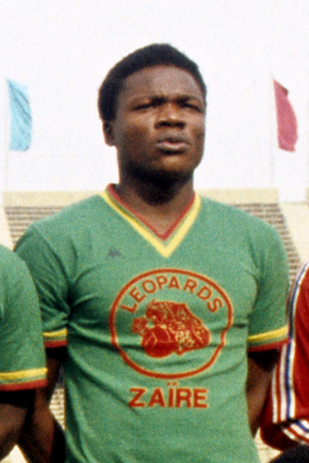 Mwepu Ilunga, zagueiro do Zaire, protagonizou lance incomum contra o Brasil na Copa de 1974 — Foto: S&G/PA Images via Getty Images