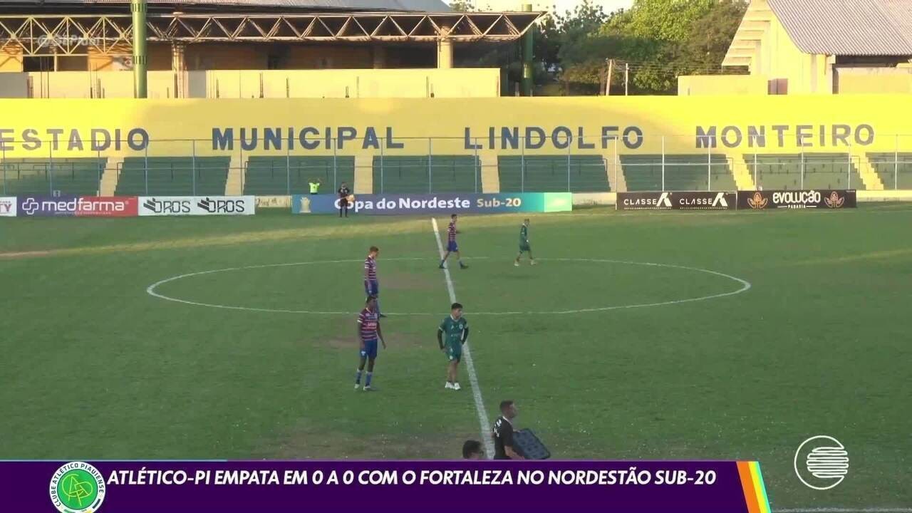 Copa do Nordeste Sub-20 2026: Atlético-PI empata sem gols com o América-RN em jogo da 2ª rodada