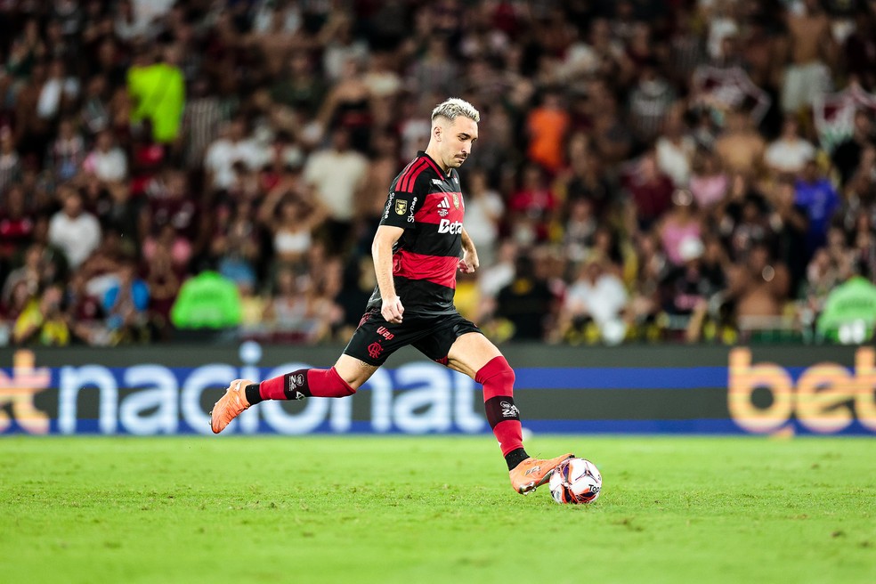 Léo Ortiz durante jogo entre Flamengo e Fluminense — Foto: Gilvan de Souza/Flamengo