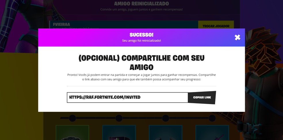 Fortnite Brasil on X: Jogue com seus amigos e ganhe recompensas