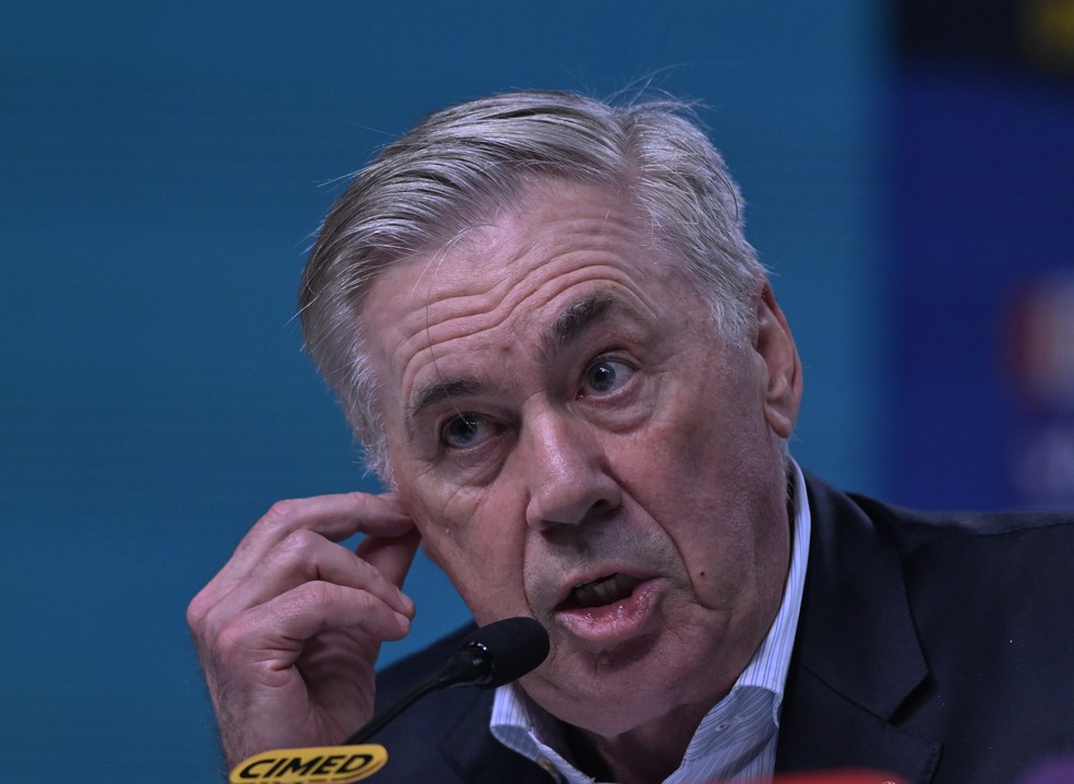 Carlo Ancelotti vai convocar a seleção brasileira nesta segunda-feira — Foto: André Durão