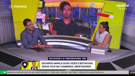 Sportv News analisa atuação de Eduardo no lugar de Tiquinho Soares - Programa: sportvnews 