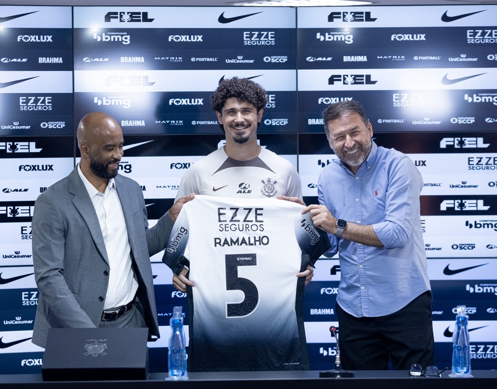 André Ramalho chegou ao Timão apenas no mês de julho — Foto: Rodrigo Coca/Ag Corinthians