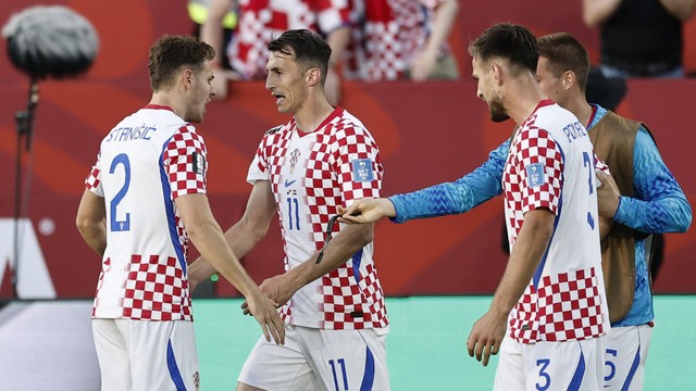 Budimir comemora gol da Croácia