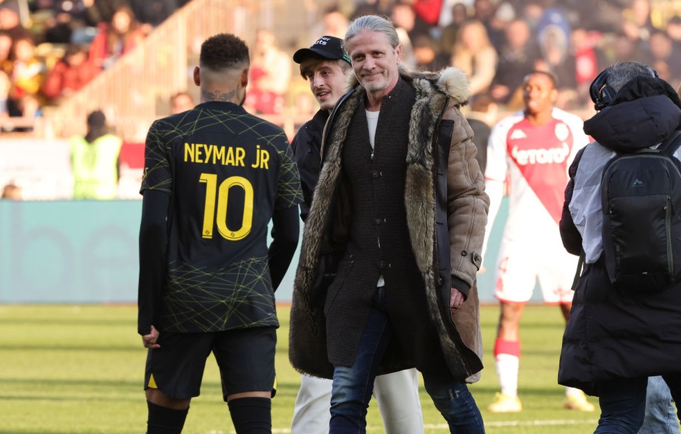 Petit e Neymar em 2023 — Foto: Getty Images