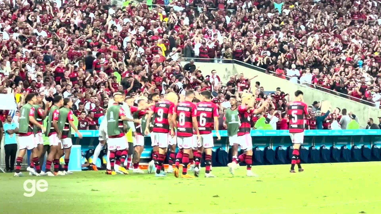 Wesley marca pela 1ª vez no profissional e banco do Flamengo vai à loucura