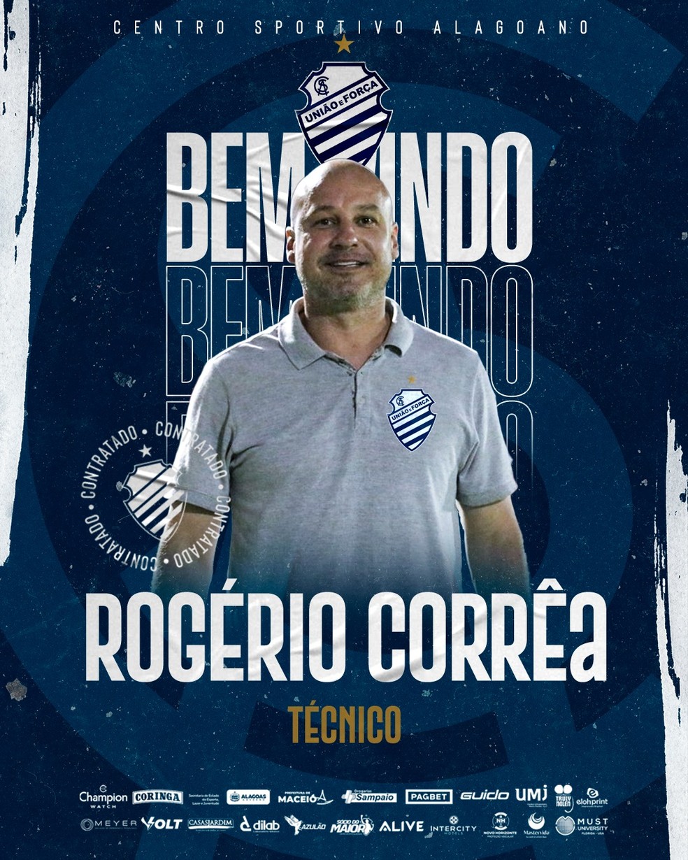 Rogério Corrêa, novo técnico do CSA — Foto: ASCOM CSA