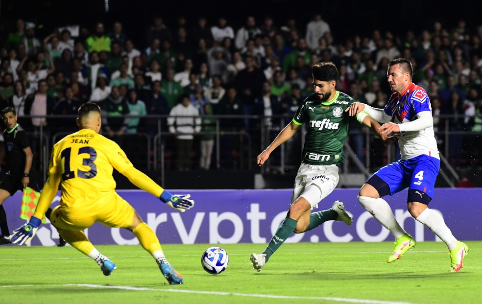 López em Palmeiras x Cerro Porteño — Foto: Marcos Ribolli