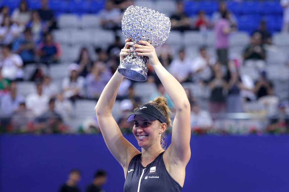 Bia Haddad é campeã do WTA Elite Trophy — Foto: Fred Lee/Getty Images
