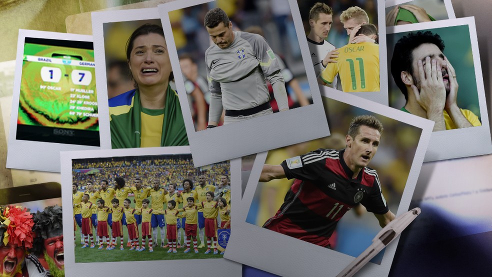 Uma década do maior vexame do Brasil em Copas do Mundo — Foto: Douglas Magno/arte ge