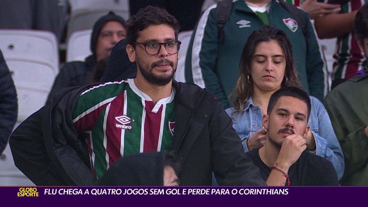 Flu chega a quatro jogos sem gols e perde para o Corinthians em Itaquera