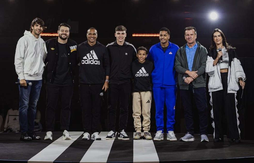 PH Neto participa de ação com Denílson, Kaká e Dunga — Foto: Divulgação