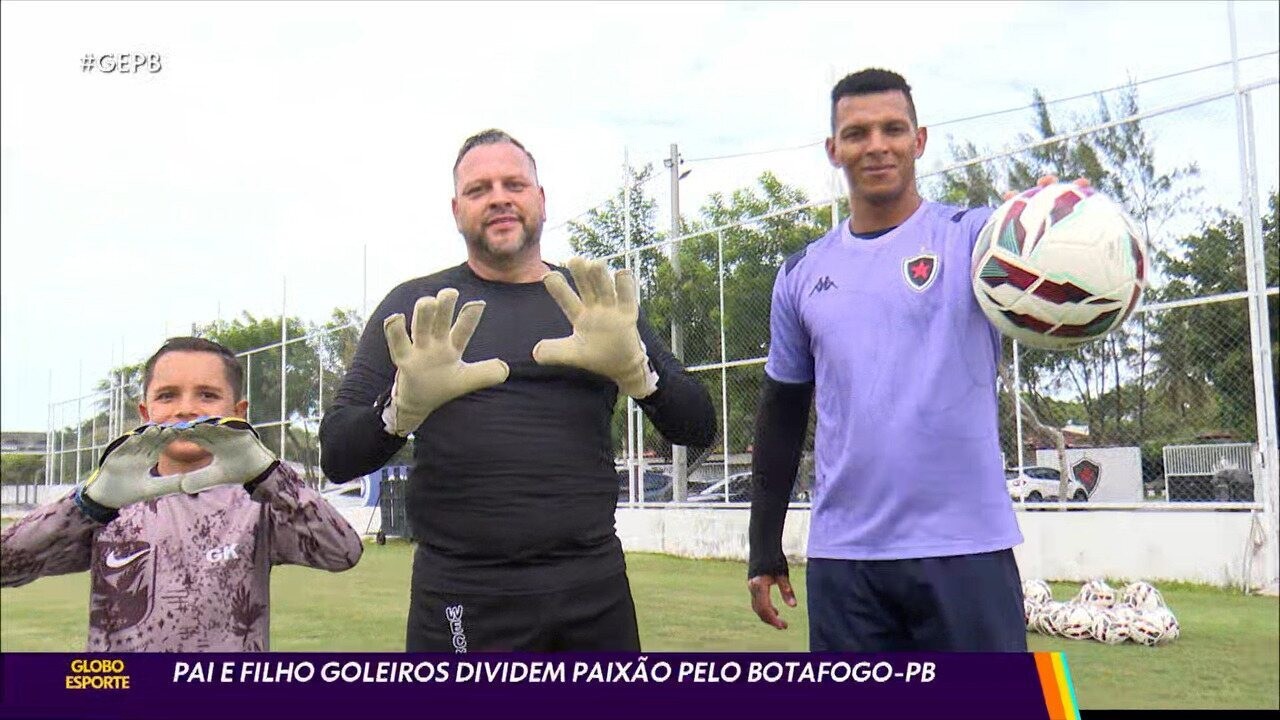 De pai para filho: paixão pelo gol aproxima torcedores de goleiro do Botafogo-PB
