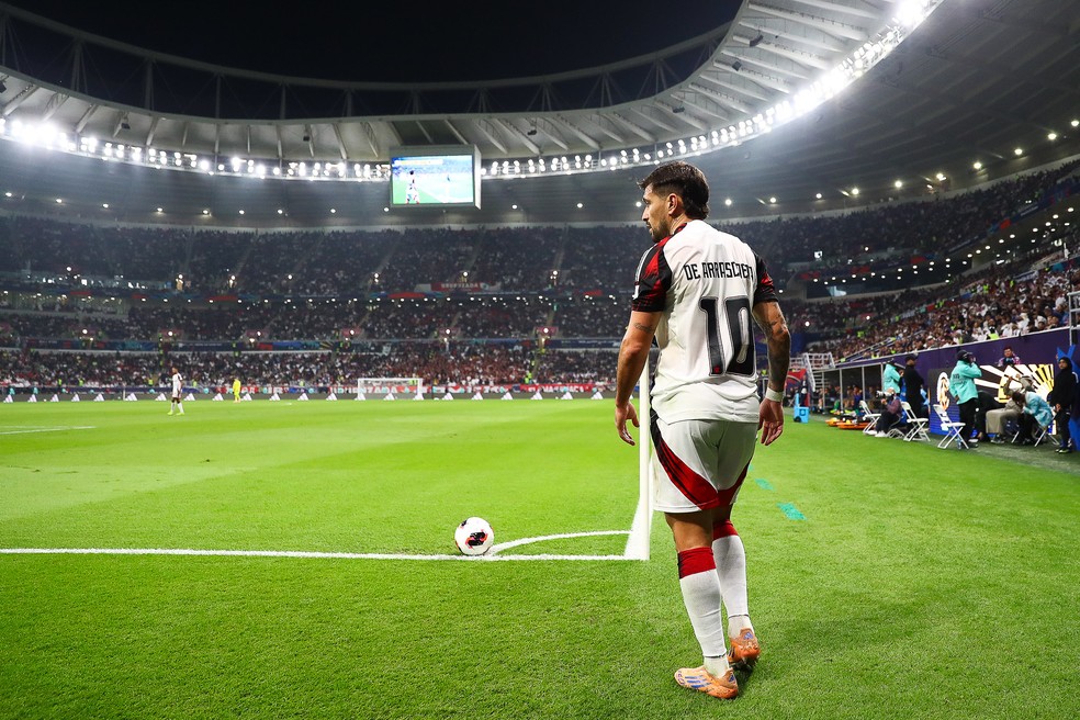 Arrascaeta em PSG x Flamengo — Foto: Gilvan de Souza/Flamengo