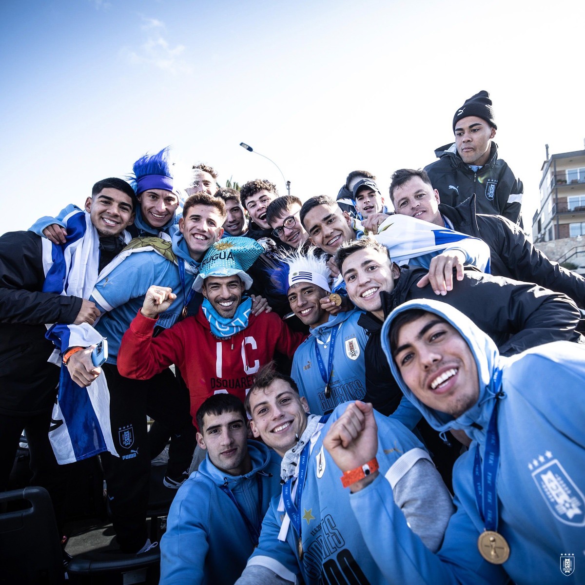 Suarez celebrates winning the U-20 World Cup with Uruguay in Montevideo |  soccer