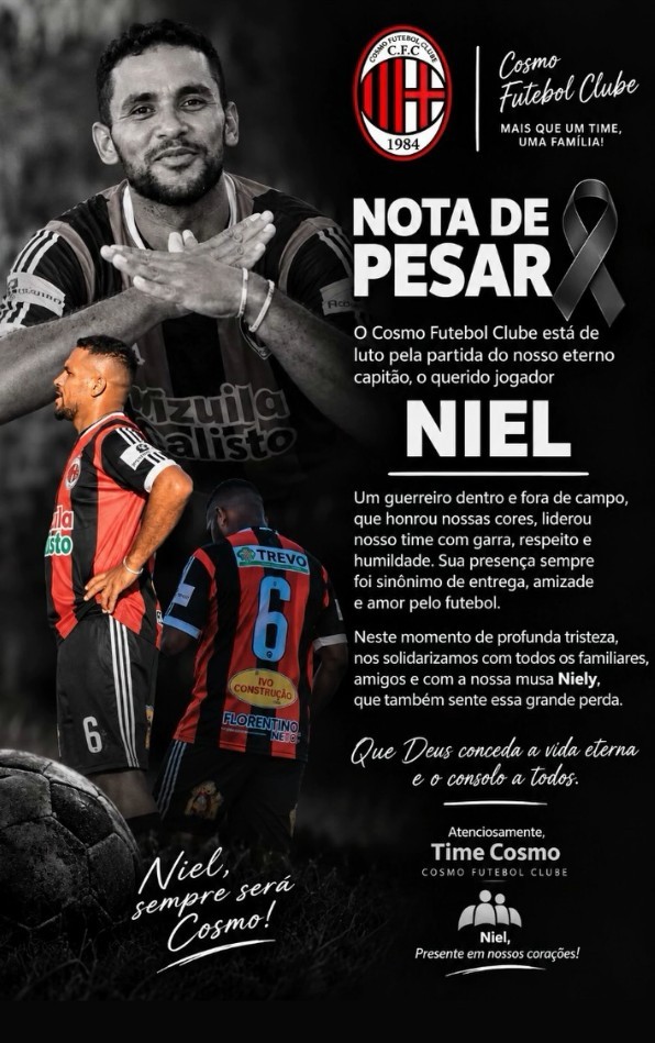 Atleta de futebol amador morre ao colidir com ambulância no Piauí