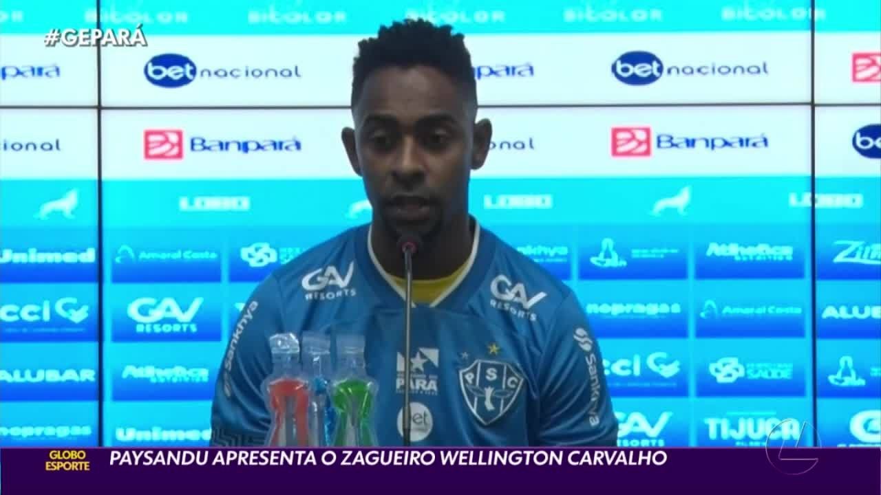 Zagueiro Wellington Carvalho é apresentado no Paysandu