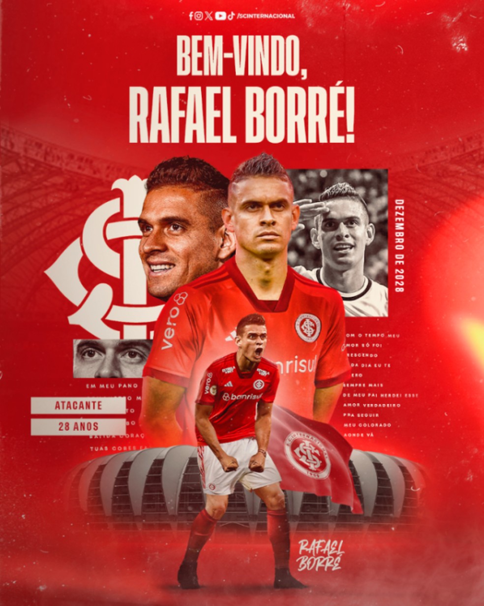 Internacional acaba de assinar com estrela de seleção - Foto | Reprodução: Internet