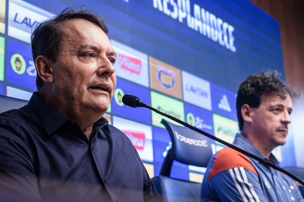 Pedro Lourenço quer trazer atacantes para Fernando Diniz no Cruzeiro — Foto: Gustavo Aleixo/ Cruzeiro