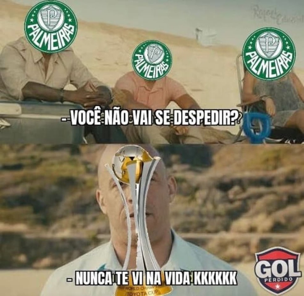 Postagem zoando o Palmeiras na Copa de Clubes — Foto: X/Reprodução