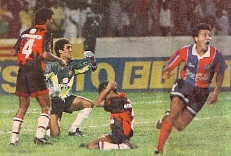 Gols histórico de Raudinei completa 30 anos em 2024 — Foto: Reprodução