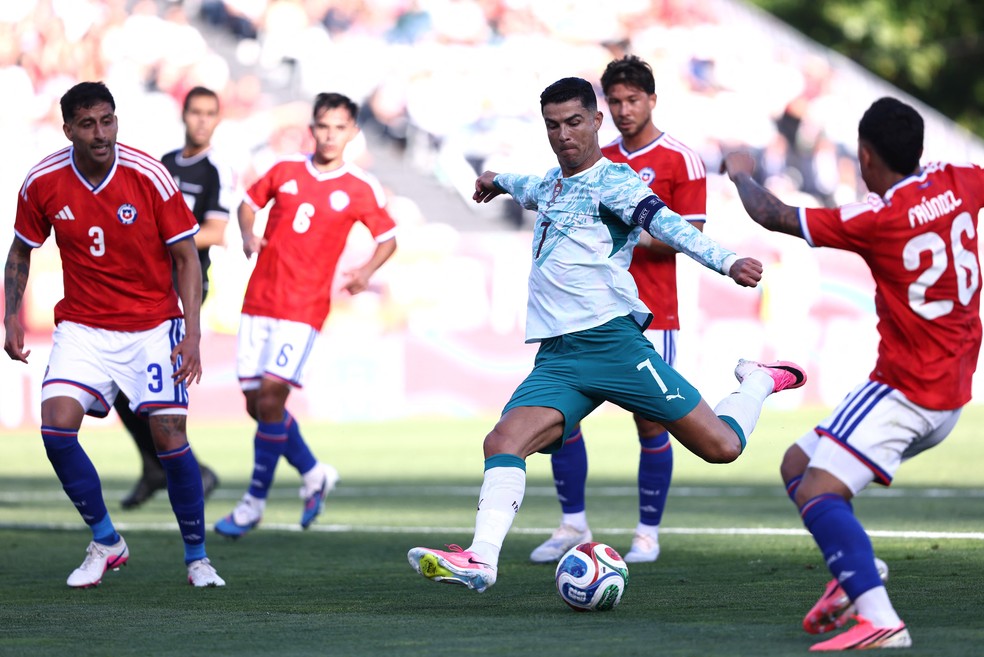 Cristiano Ronaldo com chuteira — chuteiras da Copa