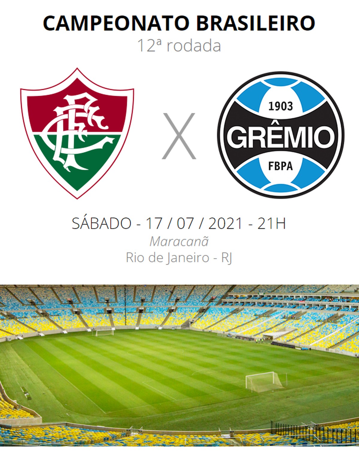 Grêmio x Fluminense: onde assistir ao jogo pelo Brasilerão