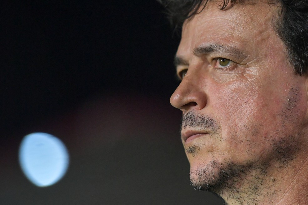 Fernando Diniz, do Vasco, durante a partida contra o São Paulo.