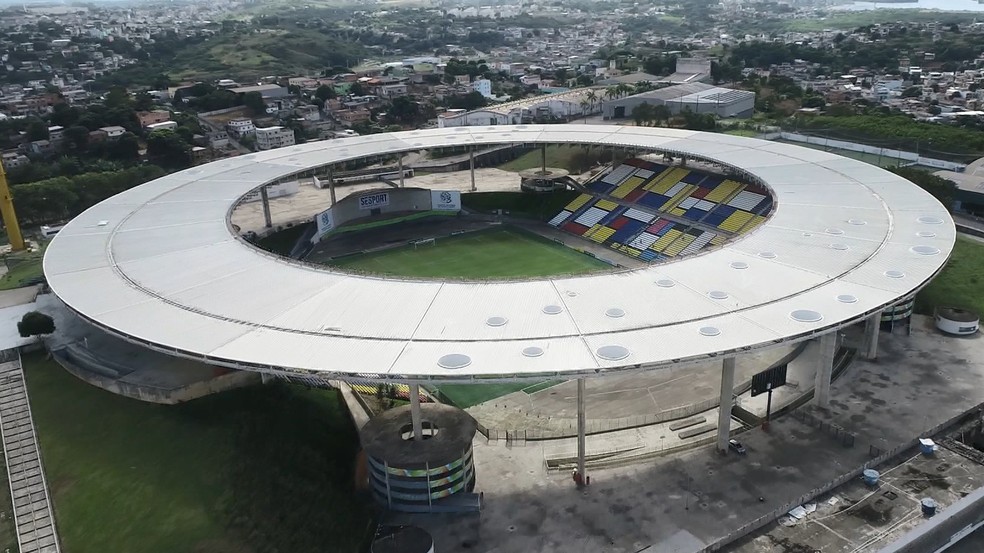 Estádio Kleber Andrade, em Cariacica — Foto: TV Gazeta
