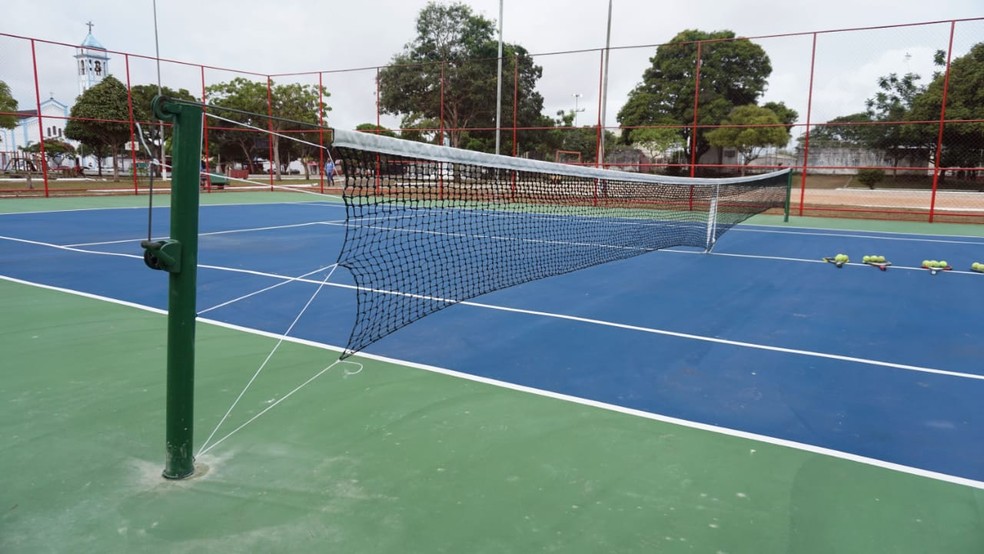 Primeira quadra de tênis em praça pública é inaugurada em Macapá, ap