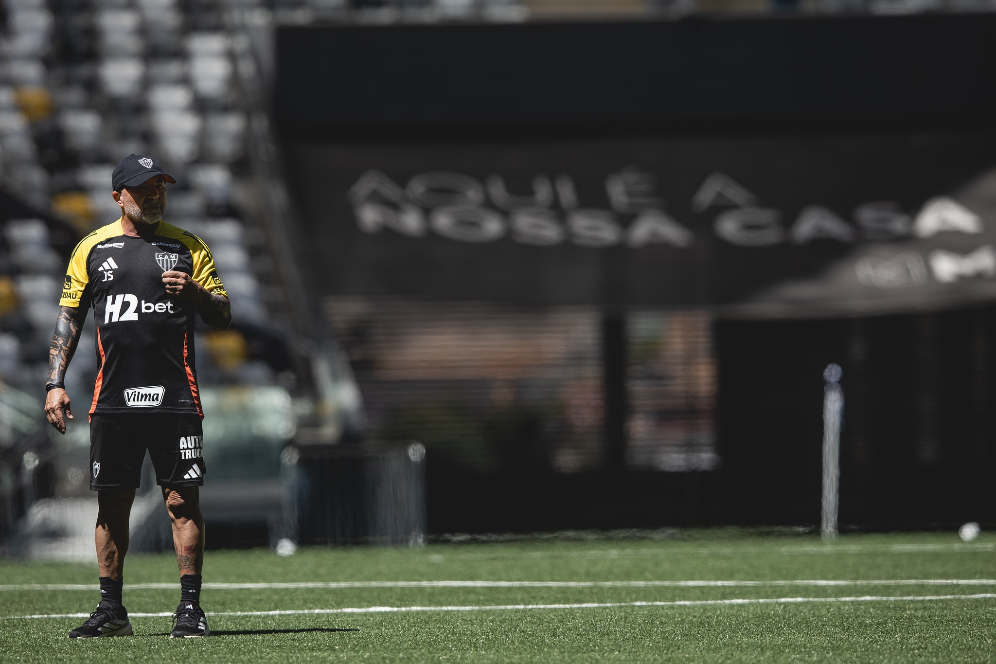 No Atlético-MG, Sampaoli comanda primeiro treino na Arena MRV