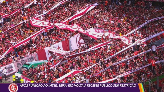 Ap s puni o ao Inter Beira Rio volta a receber p blico sem restri o