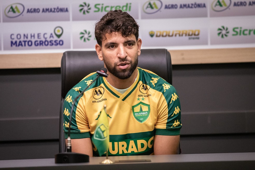 Pepê retorna ao Cuiabá e pede foco na Copa do Brasil — Foto: AssCom Dourado