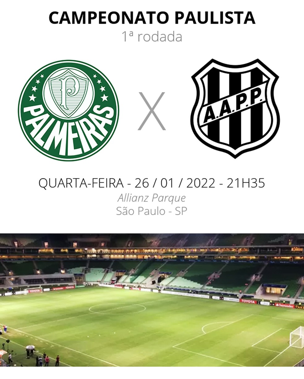 AO VIVO e grátis! Assista Palmeiras x Santo André pelo Campeonato Paulista  2022