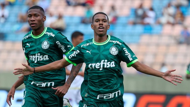 Palmeiras x Queimadense, Copinha, gol de Estêvão