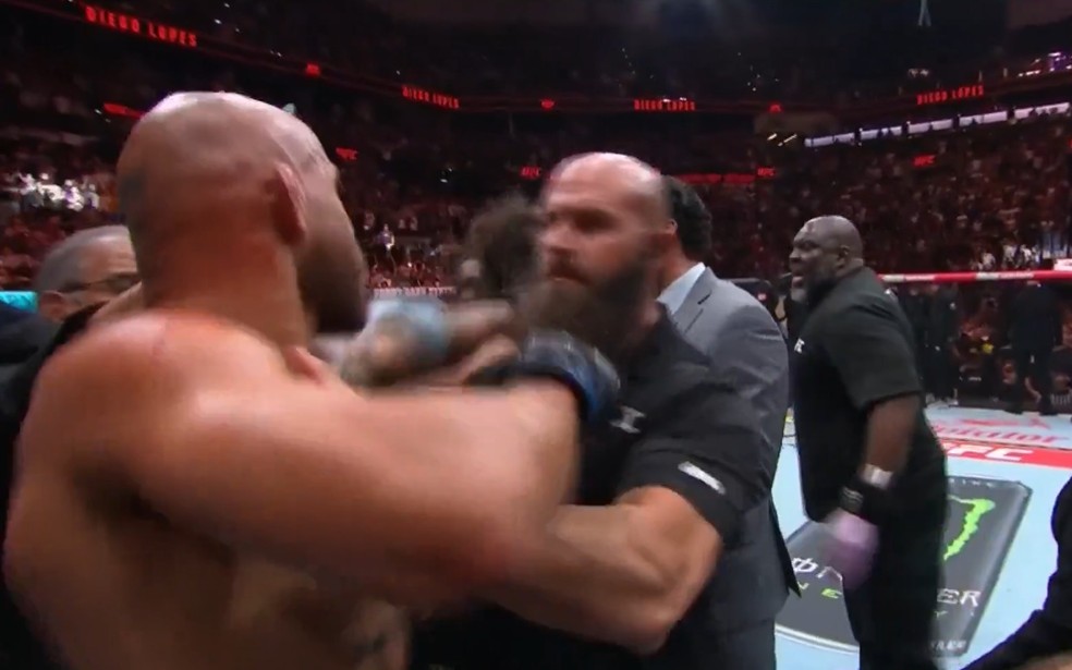 Diego Lopes reage a agressão de Jean Silva após a luta no UFC: "Isso não é legal"