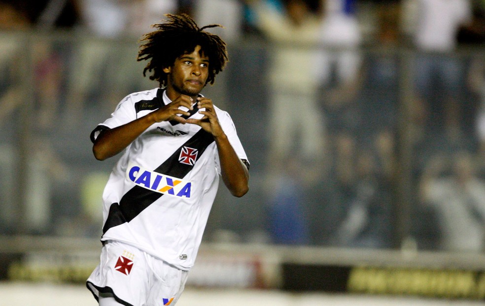 William Barbio na &eacute;poa de Vasco &mdash; Foto: Marcos Trist&atilde;o / Ag&ecirc;ncia O Globo