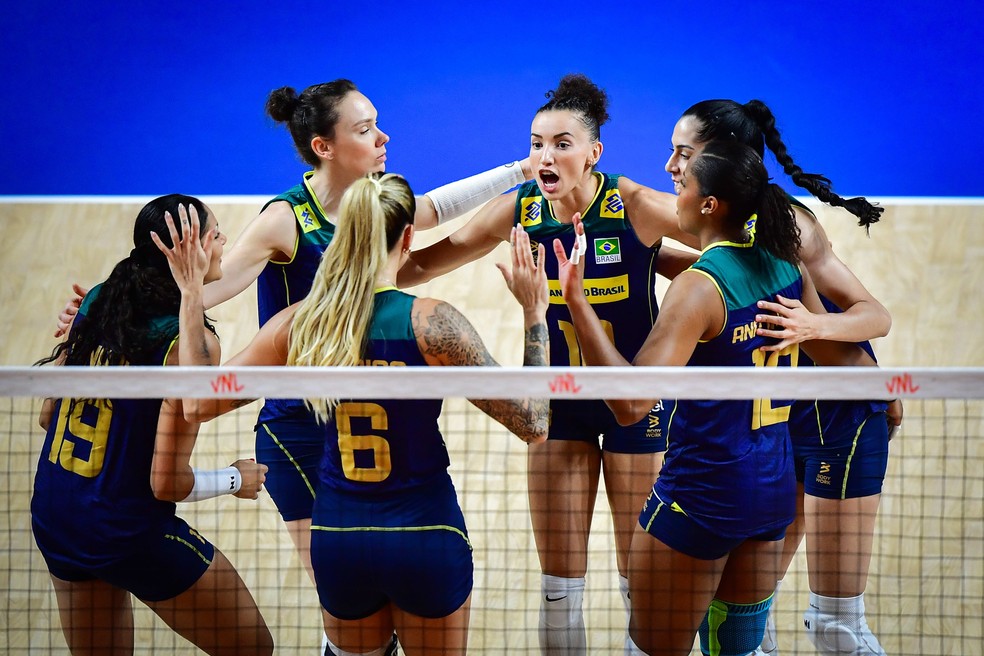Brasil terminou invicto — Foto: Volleyball World