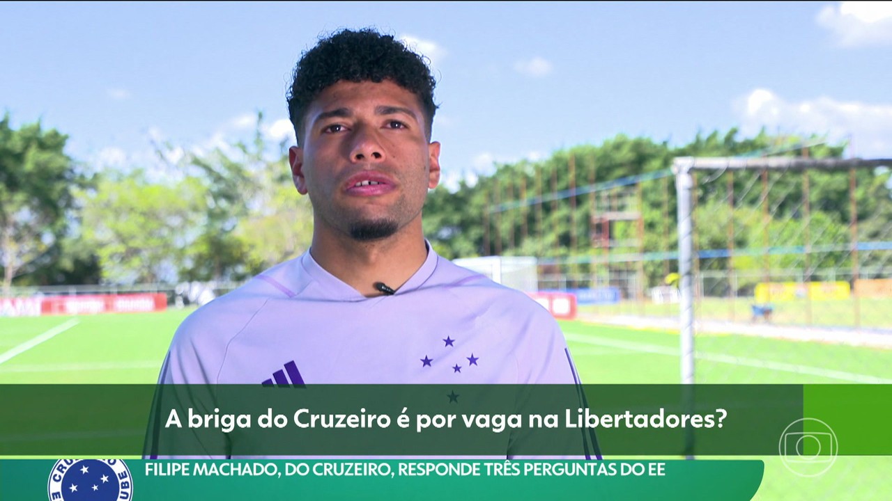 Filipe Machado, do Cruzeiro, responde três perguntas do EE