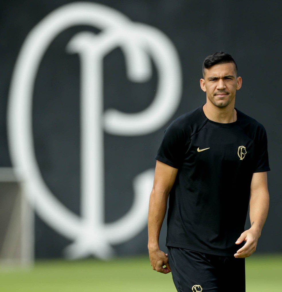 Zagueiro Balbuena em treino do Corinthians  Foto: Rodrigo Coca / Ag.Corinthians