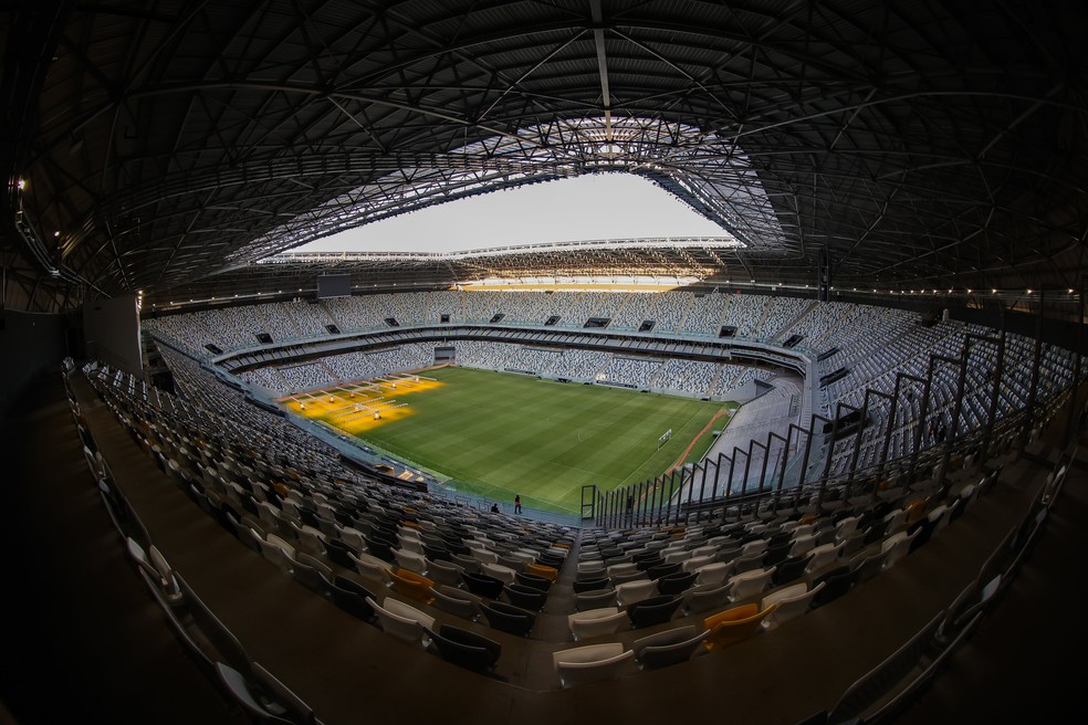 Arena MRV tem capacidade para 44.892 torcedores segundo o Corpo de Bombeiros — Foto: Pedro Souza/CAM