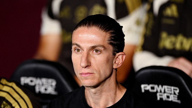 Filipe Luís em Lanús x Flamengo