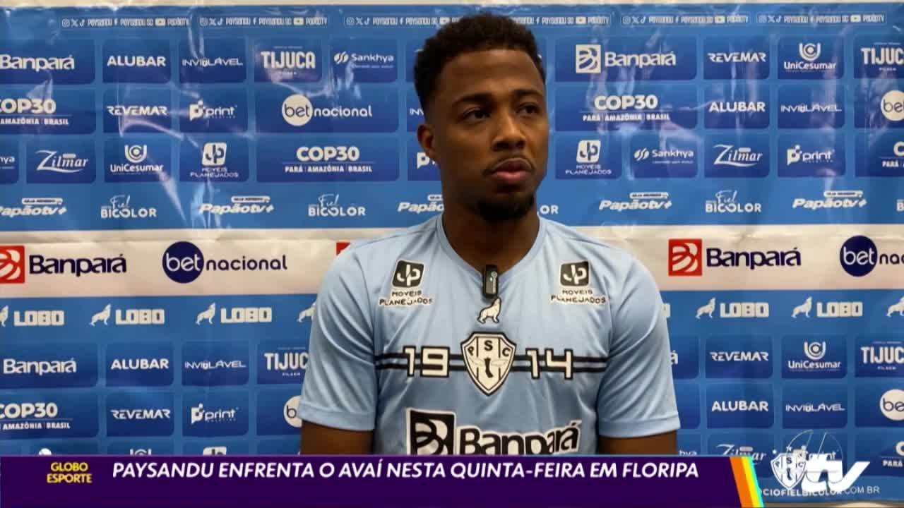 Matheus Trindade fala sobre a expectativa do Paysandu para encarar o Avaí, na Série B