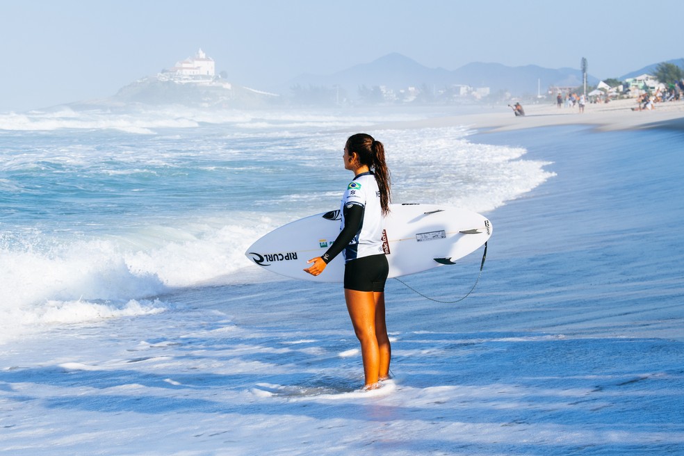 Sophia Medina em Saquarema &mdash; Foto: Thiago Diz / WSL