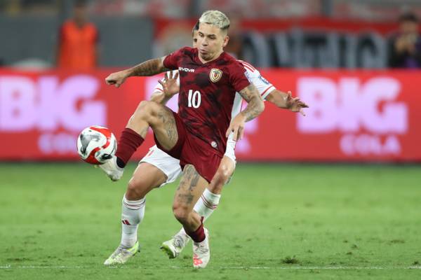 Soteldo incluído na pré-lista da Venezuela para a Copa América: possível desfalque no Grêmio