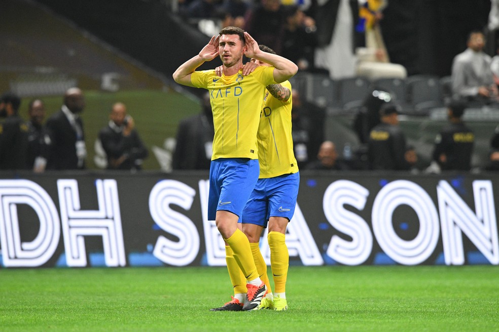 Laporte comemora golaço marcado em Al-Nassr x Inter Miami — Foto: Reuters